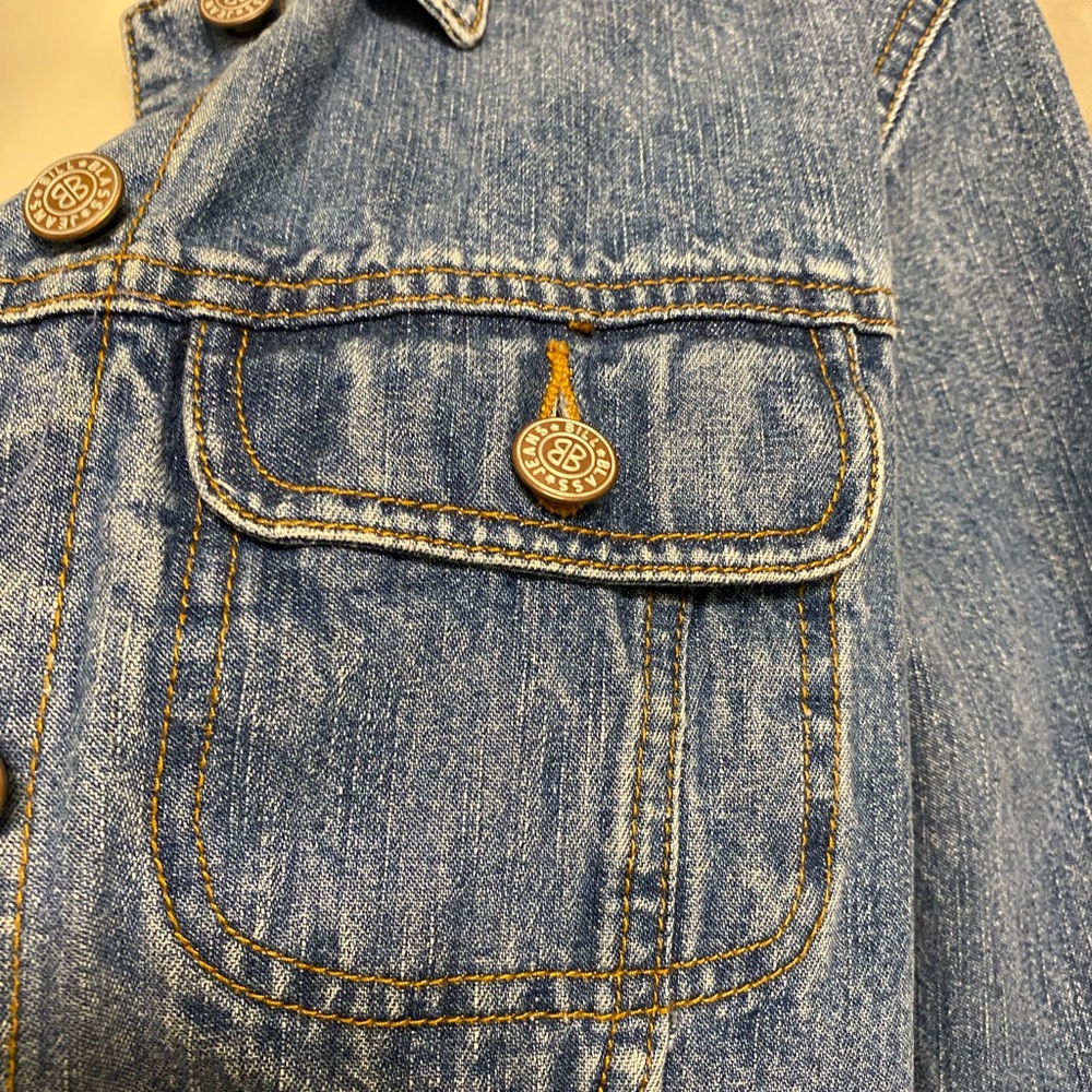 EUC Bill Blass Jeanswear ladies’ jean jacket with pockets, size Petite Small - Picture 3 of 7
